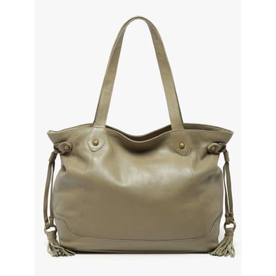 Sac porté épaule A4 Cow cuir BASILIC PEPPER