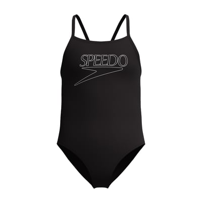 Maillot de bain 1 pièce à bretelles fines motif/style logo SPEEDO