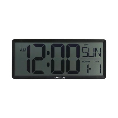 Horloge Murale Thermoplaste RETRO LCD KARLSSON