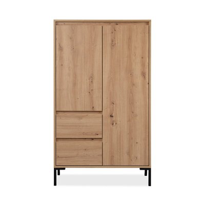 Buffet Haut 2 Portes 2 Tiroirs et 2 Étagères H139 cm - PLOCK CALICOSY