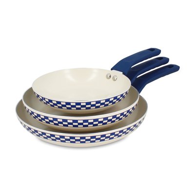 Lot de 3 poêles 20/24/28 cm en aluminium, GINETTE MENASTYL
