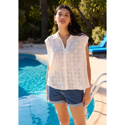 Blouse sans manches brodée LOLALIZA