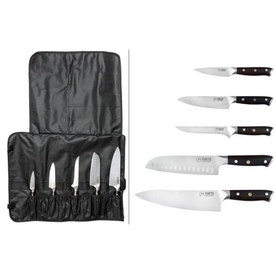 Trousse 5 couteaux de cuisine Ebène X50 FUKITO