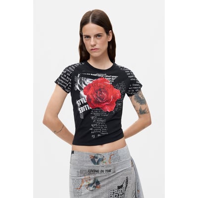 T-shirt imprimé 100 % coton DESIGUAL