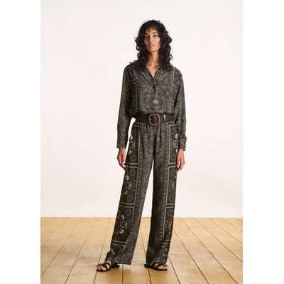Pantalon fluide à imprimé foulard LA FEE MARABOUTEE