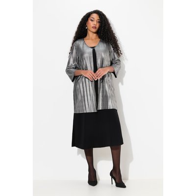 Veste plissée à col en V et manches 3/4 ULLA POPKEN