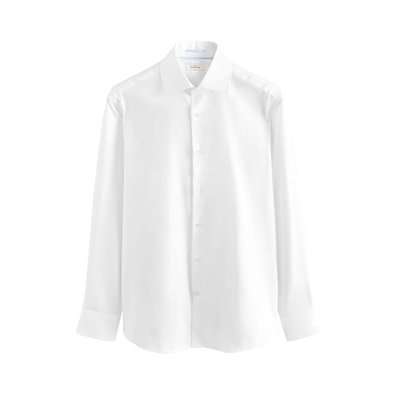 Chemise slim texturée à col italien NEXT