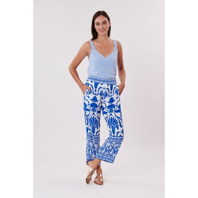 Pantalon ample imprimé taille élastique PAIGE DERHY
