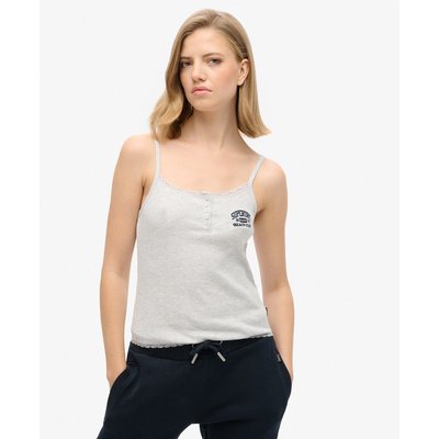 Athletic Essentials Button Down Cami Top SUPERDRY