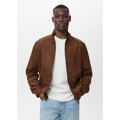 Blouson simili-cuir daim MANGO MAN