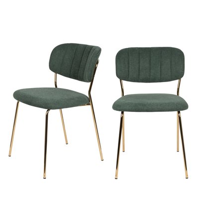 Lot de 2 chaises pieds dorés  - JOLIEN DRAWER
