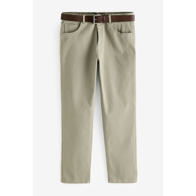 Pantalon avec ceinture coupe droite NEXT