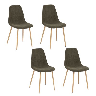 Lot de 4 chaises Loka en tissu ATMOSPHERA