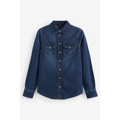 Chemise cintrée en jean sans couture NEXT
