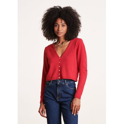 Gilet court encolure V LA FEE MARABOUTEE