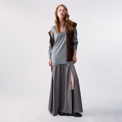 Robe longue en mélange de laine LIU JO