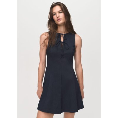 Robe effet denim nœuds MANGO