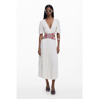 Desigual - Robe découpée brodée DESIGUAL