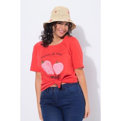 Chapeau en paille de papier, motif fleurs ULLA POPKEN