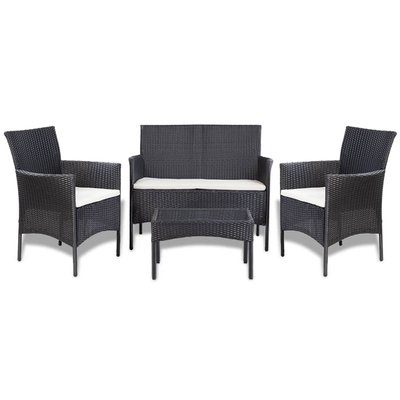 Salon détente 4 pièces avec coussins HOME MAISON