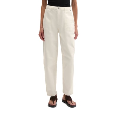 Pantalon modèle Lara barrel cropped en Organic Cotton Stretch MARC O'POLO