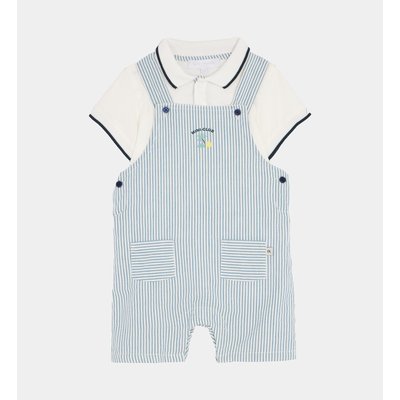 Ensemble Salopette T-shirt Apal Coton Bio CADET ROUSSELLE