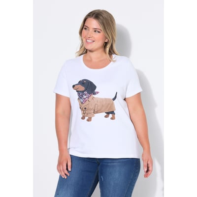 T-shirt avec teckel en denim ULLA POPKEN