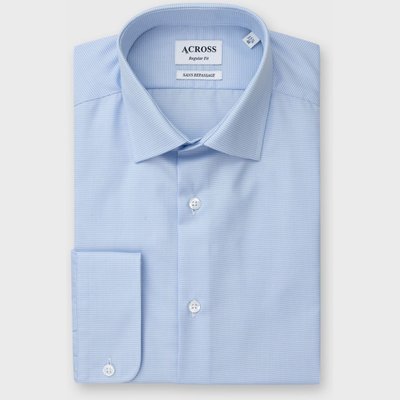 Chemise Regular fit sans repassage micro carreaux ACROSS