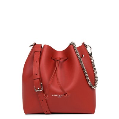 Sac seau en cuir lisse PUR & ELEMENT CITY LANCASTER