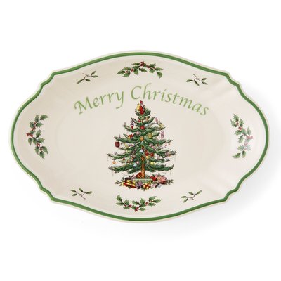 Christmas Tree Merry Christmas Tray SPODE