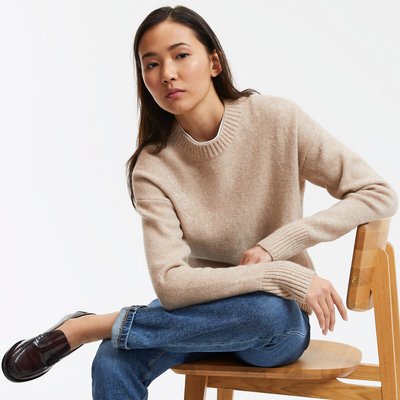 Пуловер с круглым вырезом LA REDOUTE COLLECTIONS