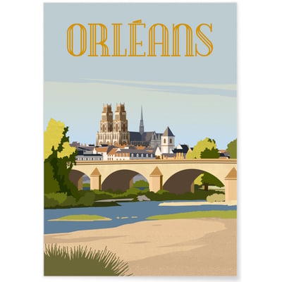Affiche ville Orléans 4 L'AFFICHERIE