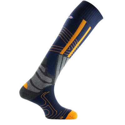 Mi-bas ski MASTER 7 en laine mérinos et polyamide THYO