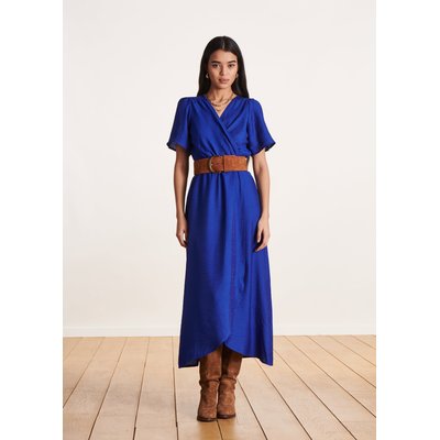 Robe longue fluide en jacquard LA FEE MARABOUTEE