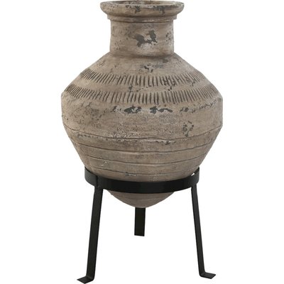 Vase en métal sur pied élégant RECOLLECTION