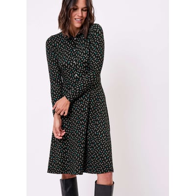 Robe chemise maille fluide imprimée SANDA LA FIANCÉE