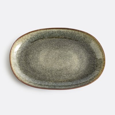 Schaal in geglazuurd aardewerk 43x28cm, Azoia LA REDOUTE INTERIEURS