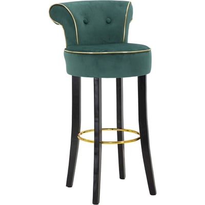 Tabouret de bar capitonné dossier enveloppant RECOLLECTION