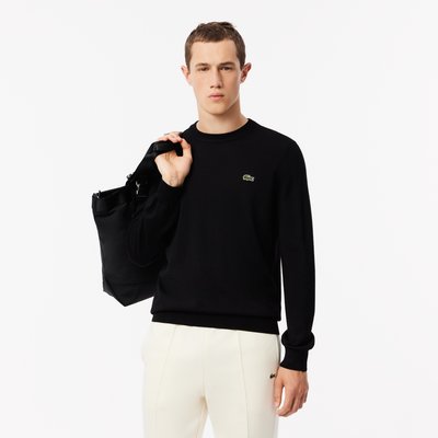 Pull col rond laine mélangée LACOSTE
