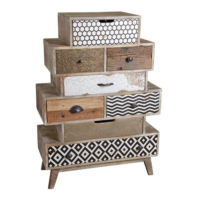 Grande commode en manguier Zigzag AUBRY GASPARD