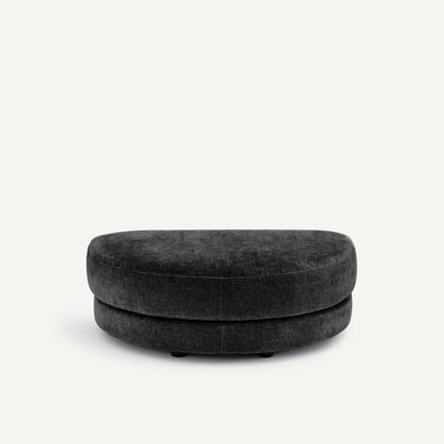 Repose-pieds modulable en velours chenille, TIBERIO AM.PM
