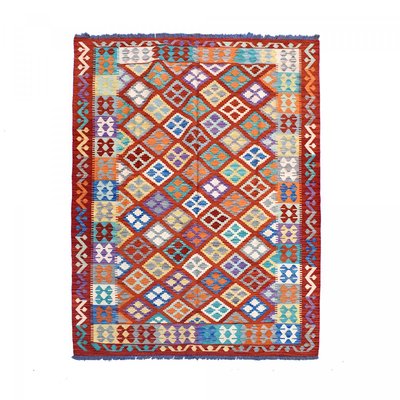 Tapis kilim fait main en laine motif oriental UN AMOUR DE TAPIS