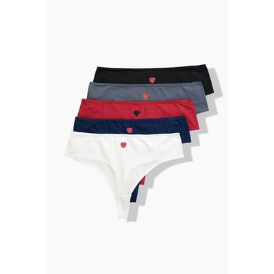 Lot de 5 strings, petit cœur ULLA POPKEN