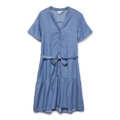 Korte jurk in denim VERO MODA