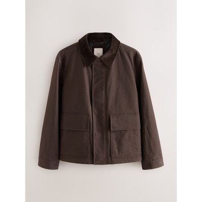 Veste cirée avec col en velours côtelé NEXT