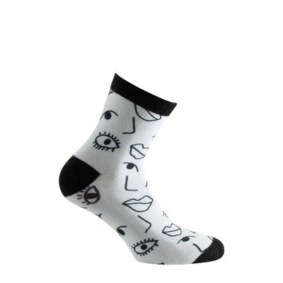 Socquette en viscose de bambou motif abstrait KINDY