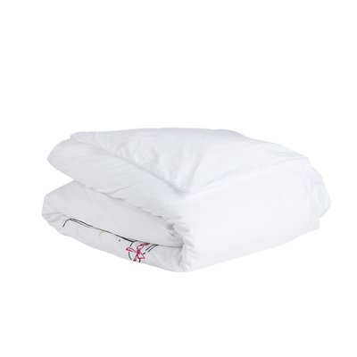 Housse de couette  en Percale de coton brodée - SUMMERTIME TRADITION DES VOSGES