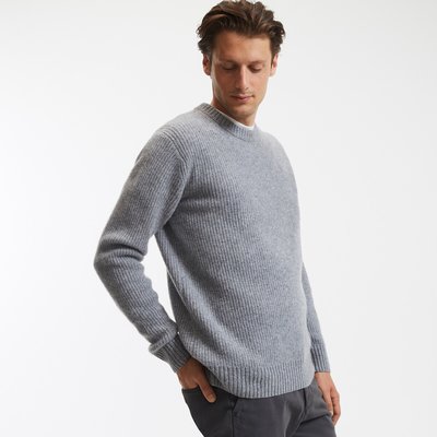 Rundhalspullover, Feinstrick aus reiner Wolle LA REDOUTE COLLECTIONS