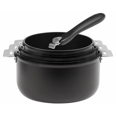 3 casseroles Cookway avec 1 poignée CRISTEL