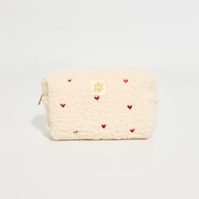 Trousse moumoute motifs cœurs GRAIN DE MALICE